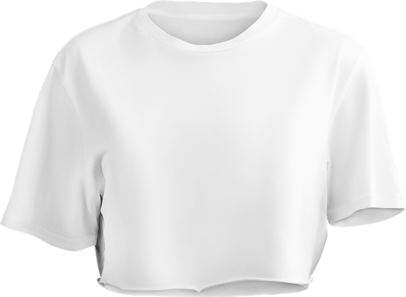 CROP DONNA bianco FRONTE